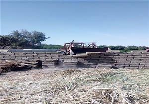 بالصور.. حملة لإزالة التعديات على الأراضي الزراعية في الأقصر