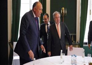   شكري وجوتيريس يبحثان توحيد الجهود في مواجهة الإرهاب المتصاعد