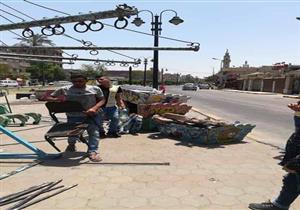  إزالة ملاهي مخالفة بشارع المنصورية في الهرم (صور)