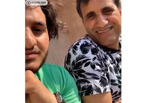 فيديو| نجل أحمد شيبة يغني لـ"هنيدي" ووالده يضربه