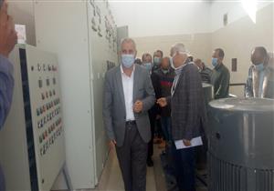 تشغيل تجريبي لمحطة الصرف الصحي بمنطقة ١٦٠٠ فدان بمدينة بدر