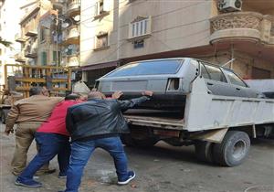 المرور: رفع 53 سيارة ودراجة نارية متروكة ومتهالكة بشوارع القاهرة والجيزة