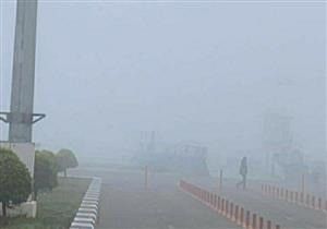 الشبورة تتسبب في إغلاق الطرق ببني سويف