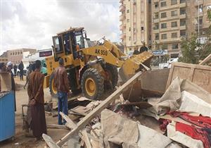 جهاز 6 أكتوبر يشن حملتين لإزالة الإشغالات وضبط المخالفات بالمدينة