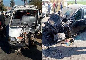 مصرع شخص وإصابة 6 آخرين في حادث مروع على طريق كفر شكر