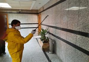 بالصور.. تعقيم ديوان محافظة القليوبية للوقاية من فيروس كورونا