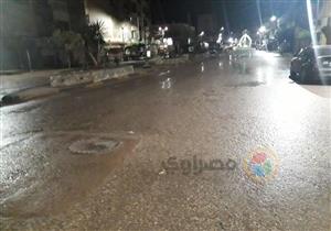 بالصور.. سقوط أمطار في كفر الشيخ