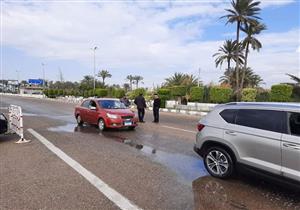 بالصور- أمطار خفيفة برأس البر ودمياط الجديدة