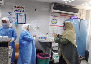 تدريب ميداني للتعامل مع حالات فيروس كورونا بمستشفى بنها الجامعي