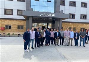 وفد جامعة كفر الشيخ يساند "أطباء مستشفى الحجر الصحي الجديد"