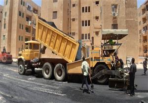 رئيس جهاز الشروق: تنفيذ طبقة الأسفلت السطحية بمنطقة الإسكان القومي