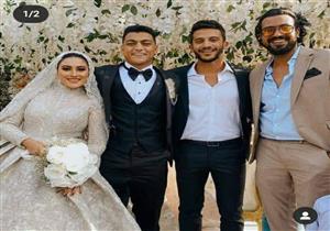  صور: مصطفى محمد يحتفل بزفافه وسط حضور من لاعبي الزمالك