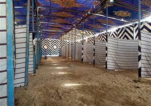  بالجهود الذاتية.. ملعب كرة قدم يتحول مقرًا لعزل مصابي كورونا بالبحيرة- صور