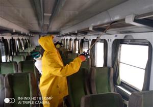 "احذر غرامة عدم ارتداء الكمامة".. السكة الحديد: تعقيم يومي للقطارات لمواجهة كورونا