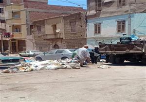 صور.. رفع 20 طن قمامة ومخلفات صلبة من شوارع المنيا