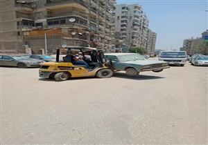  المرو: رفع 41  سيارة ودراجة نارية متروكة ومتهالكة بشوارع القاهرة والجيزة