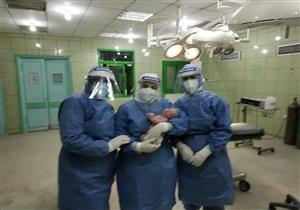 بالصور.. ولادة قيصرية لمريضة بكورونا في مستشفى حجر كفر الدوار