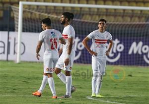 بالصور.. الحزن يُخيم على وجوه لاعبي الزمالك بعد التعادل أمام اف سي مصر