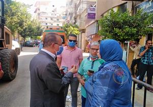 صور.. لحظة وصول السكرتير العام ومدير أمن الدقهلية لموقع عقار المنصورة المنهار