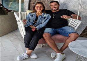 صور| أحدث ظهور لـ نيللي كريم وزوجها في دبي