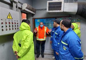 استعدادًا لـ"الفيضة الصغرى".. رئيس صرف  صحي الإسكندرية يتفقد محطات الرفع- صور