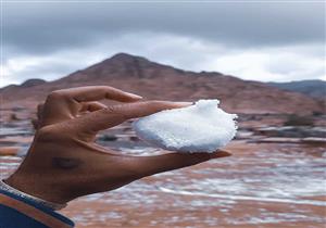 تساقط الثلوج في جنوب سيناء.. والمحافظة تعلن الطوارئ - صور