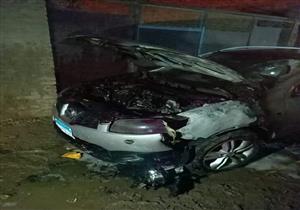 تباع وعاطل يحرقان سيارة محامٍ ببنها (صور)