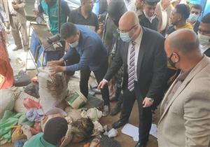 انقلاب "توكتوك" يوقف سيارة محافظ بني سويف (صور)