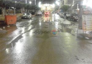 سقوط أمطار خفيفة في كفر الشيخ