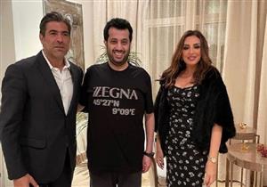 أنغام ووائل كفوري في جلسة عمل مع تركي آل الشيخ