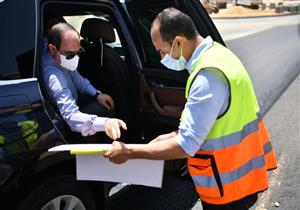  السيسي يتفقد الأعمال الإنشائية لتطوير الطرق والمحاور بمنطقة شرق القاهرة (صور)