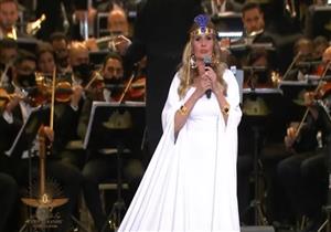 يسرا من احتفالية نقل المومياوات: مصر أرض السحر والجمال وأم الدنيا