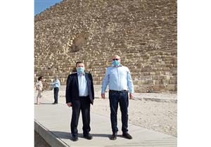 نائب وزير خارجية أوكرانيا وسفيرها بالقاهرة يزوران منطقة أهرامات الجيزة