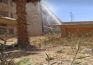 السيطرة على حريق محدود بمحيط كلية هندسة بنها