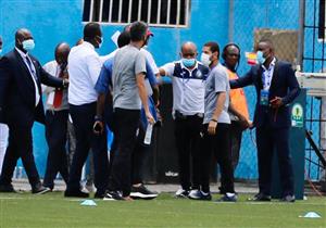 بالصور.. مشاجرة ومضايقات لبيراميدز في ملعب إنيمبا