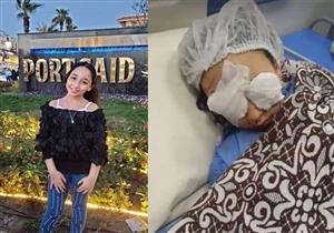 خرطوش الفرح خطف بصرها.. والدة الطفلة "ريتاج": "أبوها شغال باليومية ومش هاقدر أعالجها"