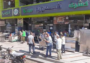 إزالة سوق وجراج عشوائي.. الجيزة تجري حملات ببولاق الدكرور وشمال المحافظة