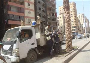 الجيزة: رفع 7500 طن مخلفات من الطالبية والدقي