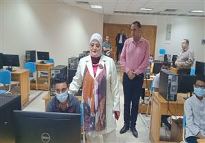 للالتحاق بمدرسة الضبعة النووية.. 530 طالبًا يؤدون الاختبارات الإلكترونية بكفر الشيخ - صور
