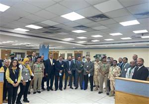 وفد أكاديمية ناصر العسكرية يتفقد مركز العمليات المتكامل بمصر للطيران