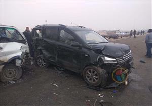  بعد إصابة 36 شخصًا.. ننشر الصور الأولى لتصادم "الطريق الغربي" في الفيوم