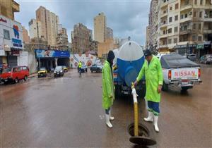 أمطار غزيرة وصقيع.. موجة الطقس السيئ تضرب الإسكندرية - صور