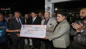 بالصور- محافظ بني سويف يشهد نهائي دوري حزب مستقبل وطن