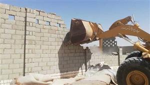 بالصور- إزالة 8 حالات تعد على أملاك الدولة بجنوب سيناء