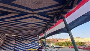 بالصور- محافظة المنوفية تبدأ تجهيز معرض لبيع السلع بأسعار مخفضة