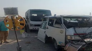  6 مصابين في تصادم أتوبيس وميكروباص بزهراء مدينة نصر