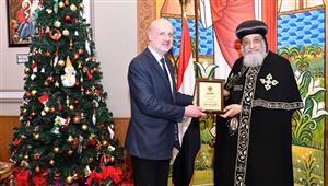 البابا تواضروس يلتقي وزير الداخلية اللبناني