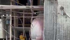 لجنة فنية لمعاينة موقع "انفجار غلاية مصبغة ملابس" في الغربية