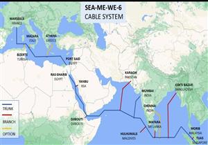 "المصرية للاتصالات" تتوسع في شبكتها الدولية عبر الكابل البحري الجديد SEA-ME-WE-6