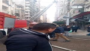 صور.. حريق يلتهم شقة سكنية في منطقة الإبراهيمية بالإسكندرية